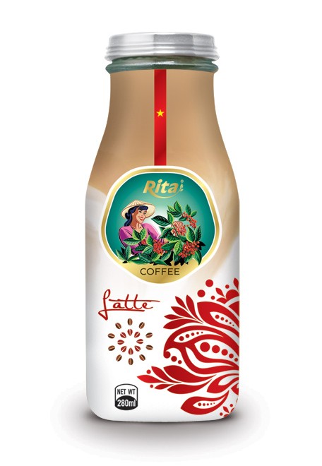 280ml Latte Coffee Glass bottle